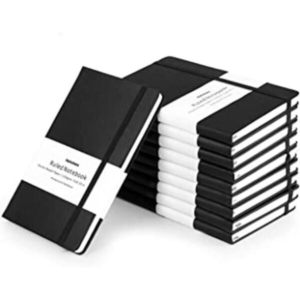 Huhuhero Paquete de 10 cuadernos clásico a rayas papel_1