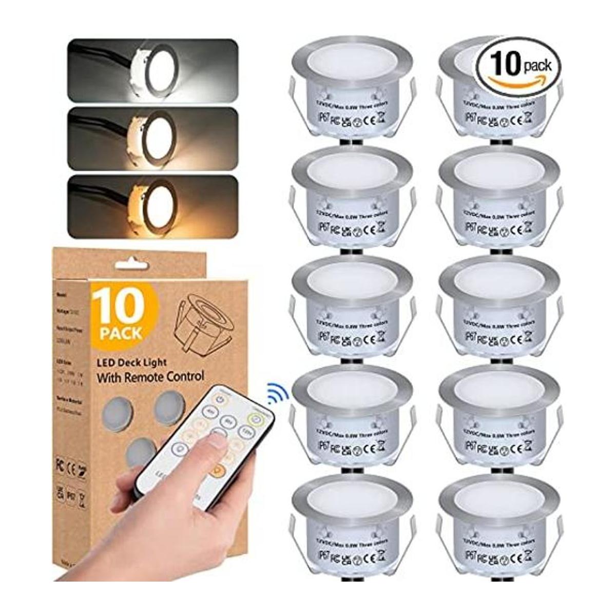 Kits de luces LED empotrables para cubierta con control