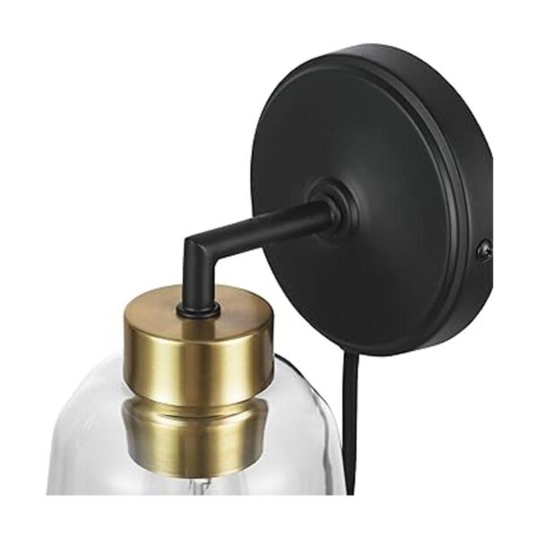 Globe Electric 52081 Aplique de pared de 1 luz enchufable