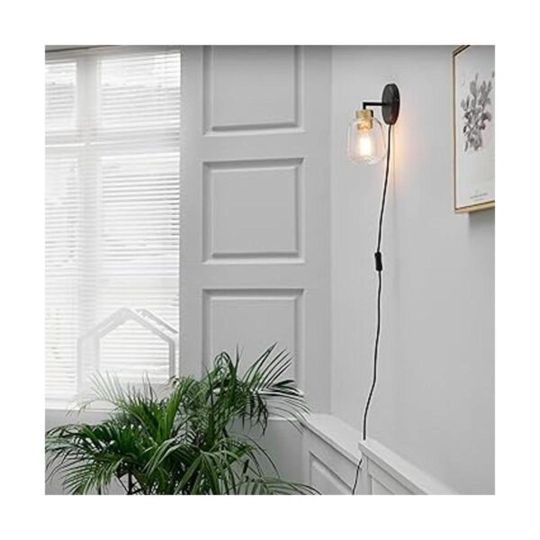 Globe Electric 52081 Aplique de pared de 1 luz enchufable