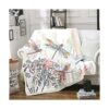 Feelyou Dragonfly Fleece Sherpa Throw Blanket Soft Cozy_1