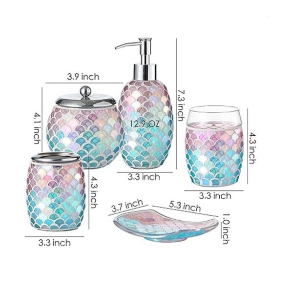 Motifeur Juego completo de accesorios de baño 5 piezas de