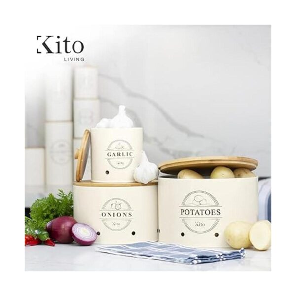 Kito Living Juego de recipientes para encimera de cocina_6
