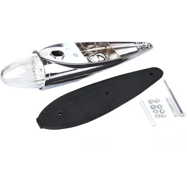 ECOTRIC Juego de 5 luces LED cromadas de 17 luces LED para_4