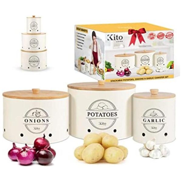 Kito Living Juego de recipientes para encimera de cocina_1