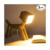 HROOME lámpara con forma de perro de madera con ajuste_1