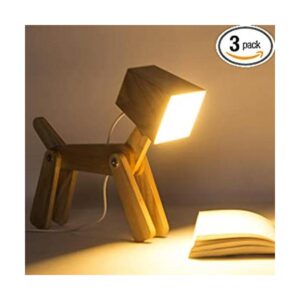 HROOME lámpara con forma de perro de madera con ajuste_1