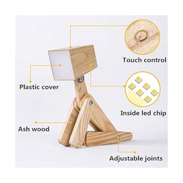 HROOME lámpara con forma de perro de madera con ajuste_5