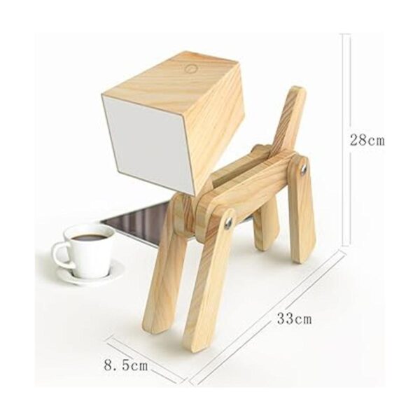 HROOME lámpara con forma de perro de madera con ajuste_4