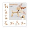 HROOME lámpara con forma de perro de madera con ajuste_3