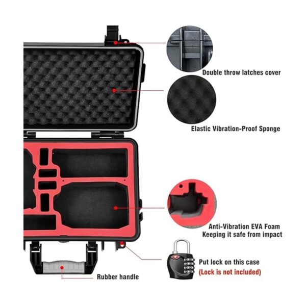 Lekufee Funda rígida impermeable compatible con DJI Mini 2