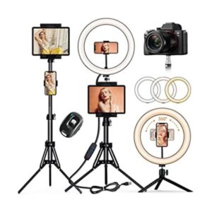 Anillo de luz para selfie de 12 pulgadas con soporte para_1