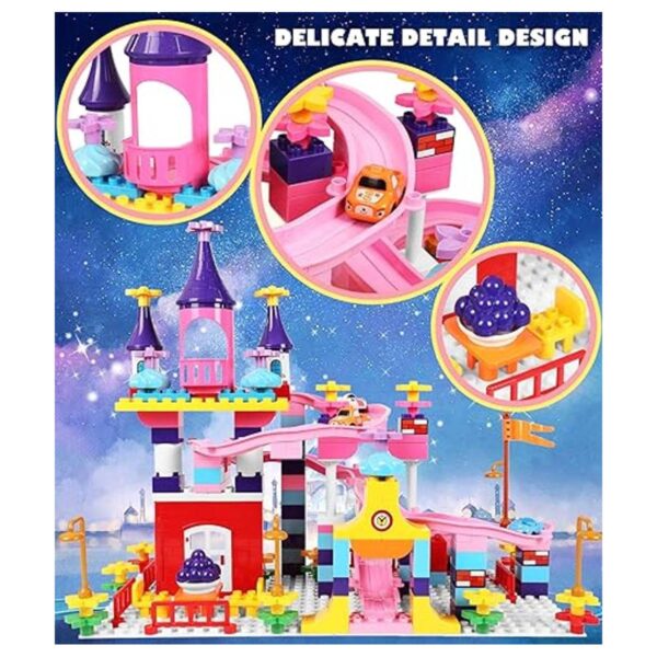 Juego de bloques de construcción de castillo juguetes_5