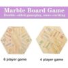 HOROW Juego de mesa Wahoo de mármol original juego de_3