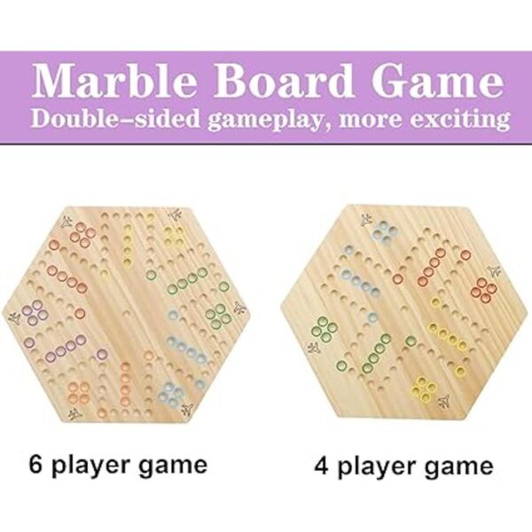 HOROW Juego de mesa Wahoo de mármol original juego de_3