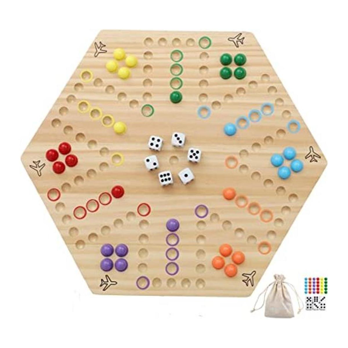 HOROW Juego de mesa Wahoo de mármol original juego de