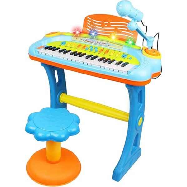 Teclado electrónico de piano de 37 teclas para niños con_1