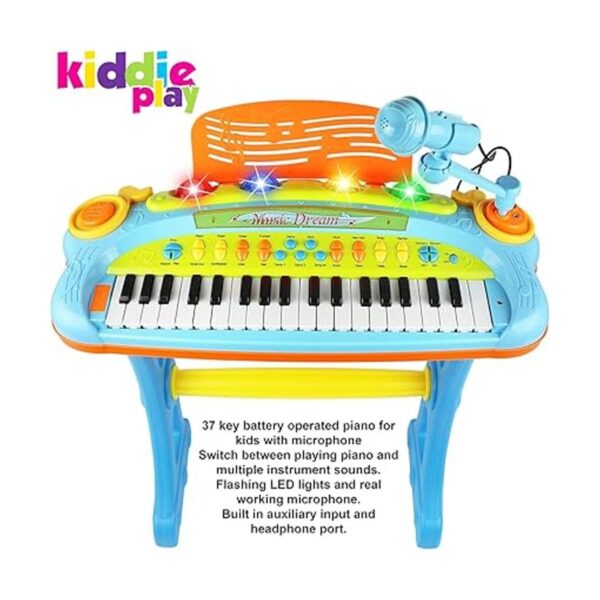Teclado electrónico de piano de 37 teclas para niños con_5