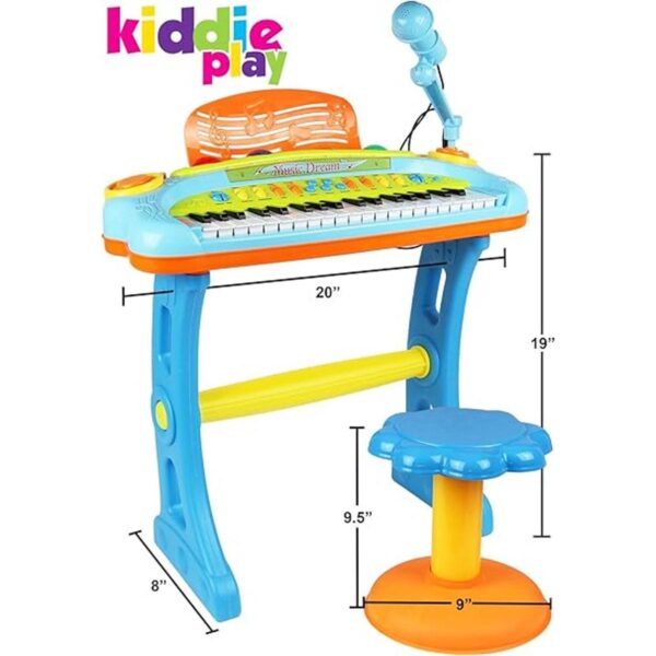 Teclado electrónico de piano de 37 teclas para niños con_2