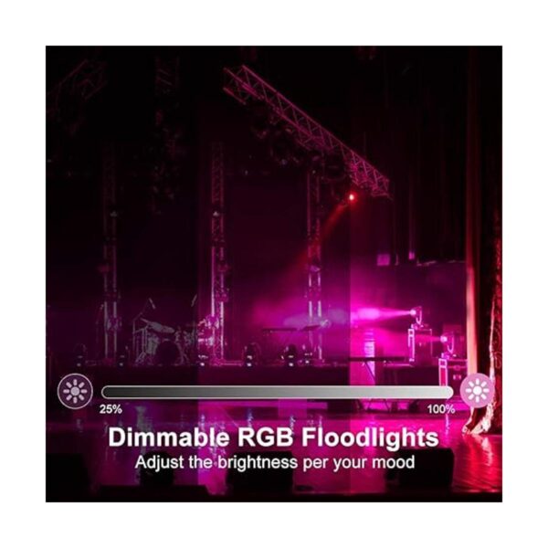 MEIKEE Paquete de 4 luces LED RGB de inundación_2