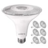 Luxrite Paquete de 6 bombillas LED PAR38 para exteriores_1