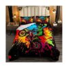 Erosebridal Juego de ropa de cama de motocross para niños_1