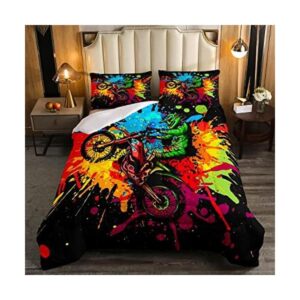 Erosebridal Juego de ropa de cama de motocross para niños_1