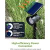 InnoGear Luces solares 2 en 1 impermeables 3 focos