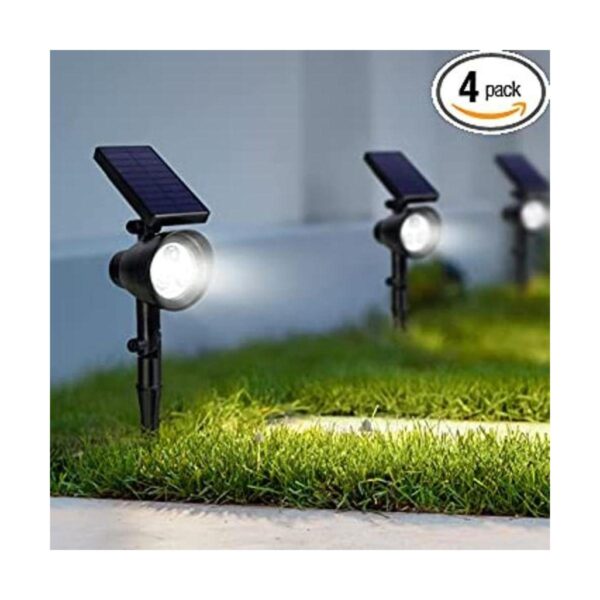 InnoGear Luces solares 2 en 1 impermeables 3 focos