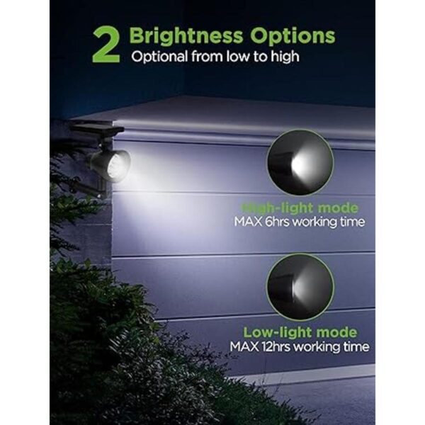 InnoGear Luces solares 2 en 1 impermeables 3 focos