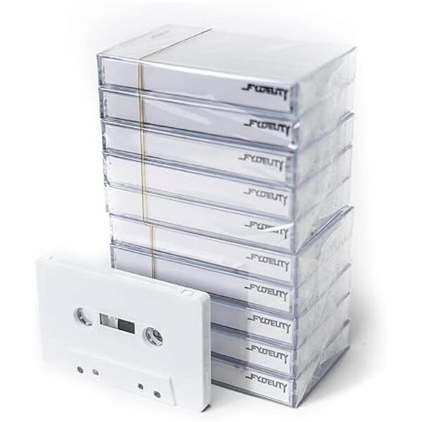 FYDELITY Cinta de casete cromada blanca nieve para grabar_3
