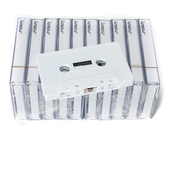 FYDELITY Cinta de casete cromada blanca nieve para grabar_4