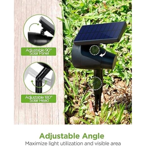 InnoGear Luces solares 2 en 1 impermeables 3 focos