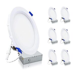 ECOELER Lámpara de techo empotrada LED de 6 pulgadas con_1