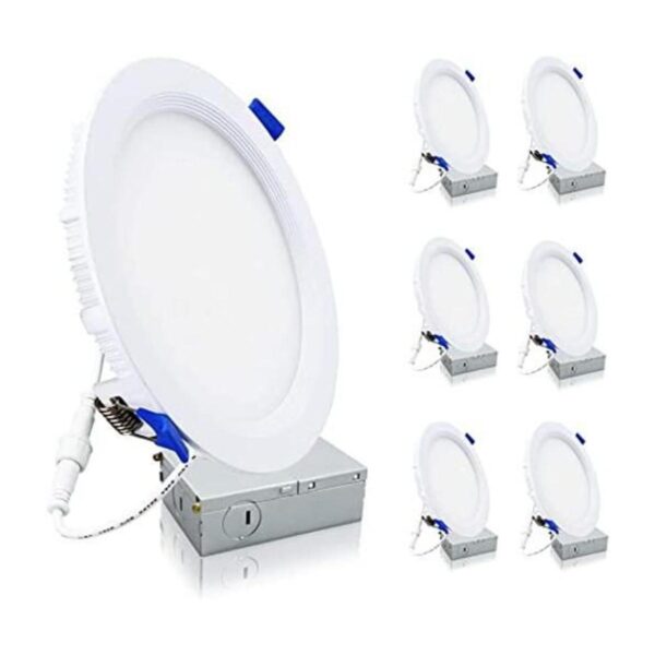 ECOELER Lámpara de techo empotrada LED de 6 pulgadas con_1