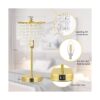 Lámpara de mesa de cristal con control táctil con dos_2