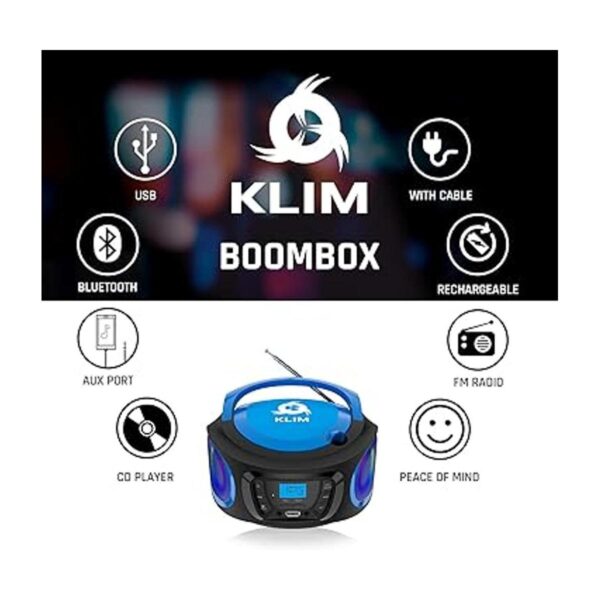 KLIM Boombox Sistema de audio portátil nueva versión_4