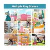 Juego de casa de muñecas para niños casas de muñecas