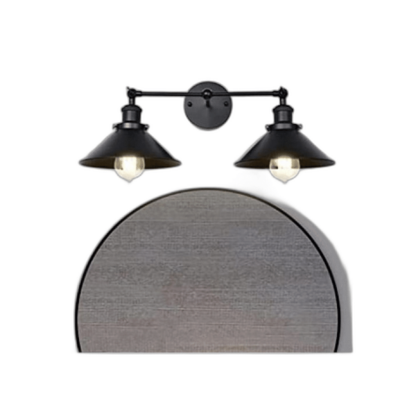 PUUPA 2 luces de tocador de baño tubo industrial