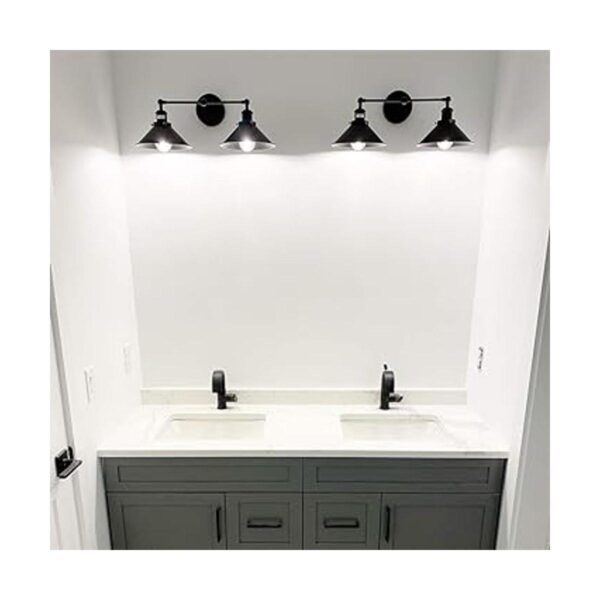 PUUPA 2 luces de tocador de baño tubo industrial