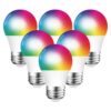 DOGAIN Bombillas inteligentes A15 E26 base RGB