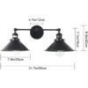 PUUPA 2 luces de tocador de baño tubo industrial