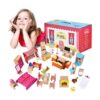 Juego de muebles de casa de muñecas de madera Kit de 49_1