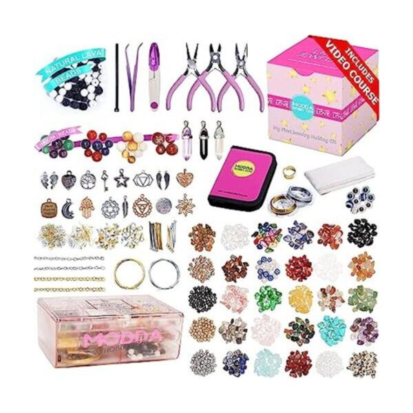 MODDA Kit de fabricación de joyas de piedra natural con_1