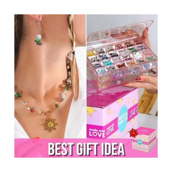 MODDA Kit de fabricación de joyas de piedra natural con_3