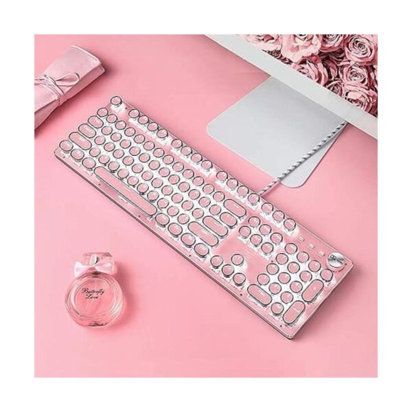 Teclado retro Steampunk estilo máquina de escribir_6