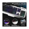 FENIFOX Teclado y mouse para juegos con retroiluminación