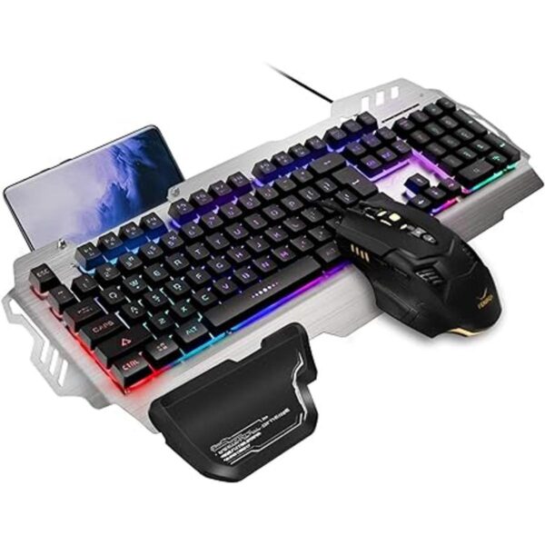 FENIFOX Teclado y mouse para juegos con retroiluminación