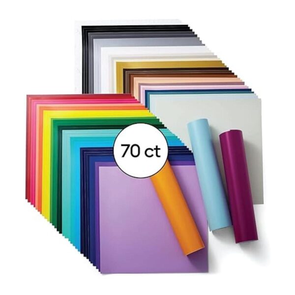 Cricut Vinilo removible muestra todo hojas de vinilo de
