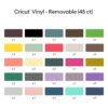 Cricut Vinilo removible muestra todo hojas de vinilo de